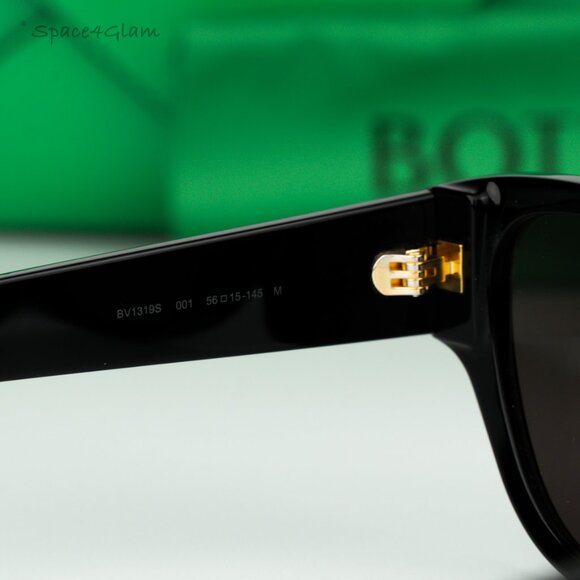 BRAND NEW Bottega Veneta Women Sunglasses Black Grey Cat Eye BV1319S 001 main image 4
